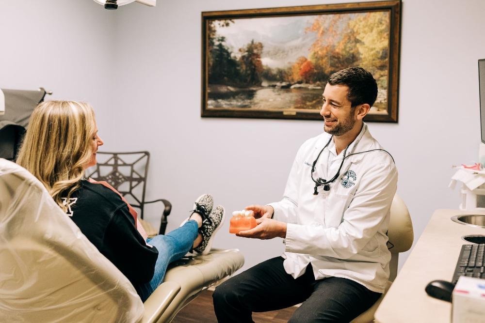 dr nelson in dentist office | winston salem nc dentist