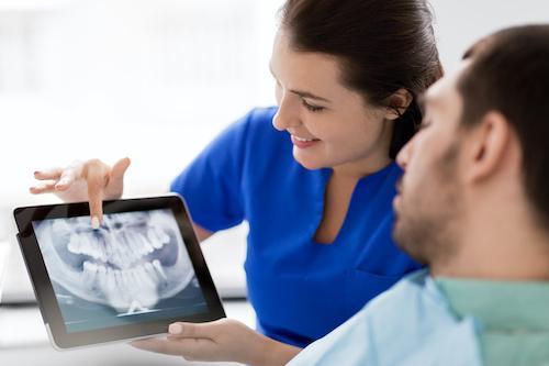 dentist with patient | sedation dentistry winston salem nc