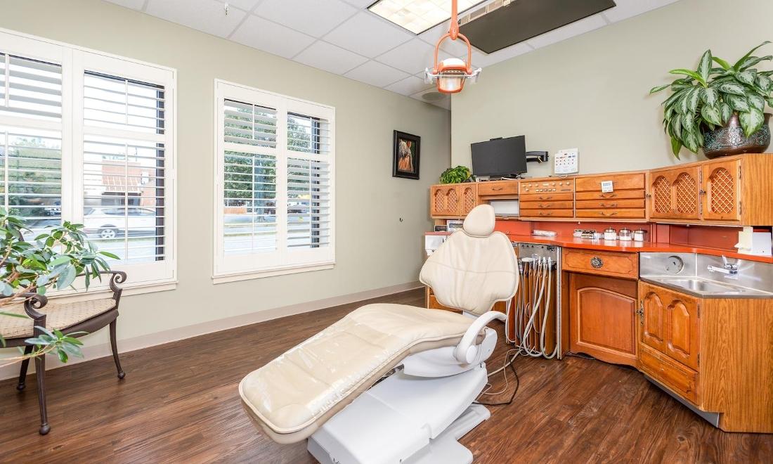 View of a dental room at benton and nelson family & sedation dentistry, winston salem nc