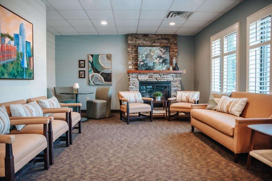 Full view of lobby of blake nelson dds, winston-salem nc